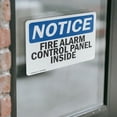 thumbnail image 4 of (2 Pack) Fire Alarm Control Panel Inside OSHA Notice Sign 7 Inch X 5 Inch Vinyl Label Decal Sticker Weather Resistant, UV Protected for Workplace, Business, and Construction Site, Made, 4 of 7