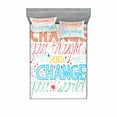 thumbnail image 2 of Ambesonne Saying Fitted Sheet & Pillow Sham Set, Inspirational Resilience, Twin, Multicolor, 2 of 3