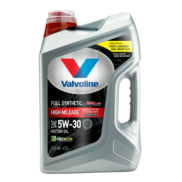 Valvoline Full Synthetic High Mileage With Maxlife Technology Sae 5w 30