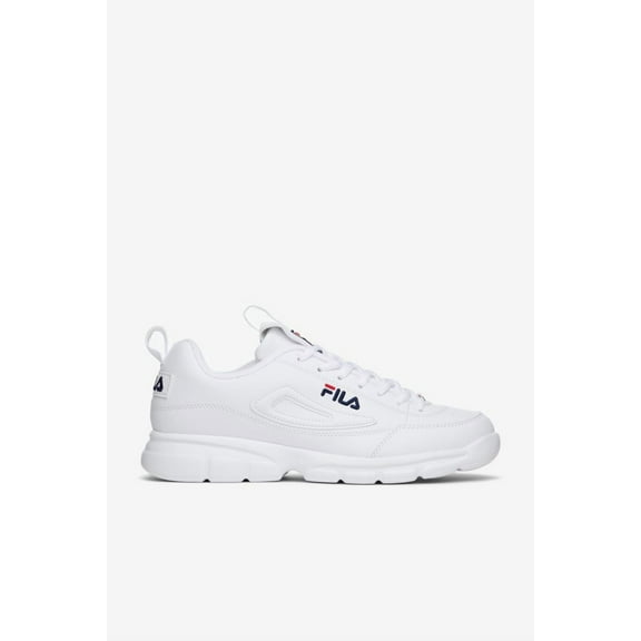 FILA Men's Disruptor SE Sneaker White/Fila Navy/Fila Red - 1SX60022-166