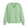 thumbnail image 7 of Horkkom Sweatshirt for Women V Neck Long Sleeve Pullover Sweatshirts Soft Comfy Oversized Sweatshirt, S-2XL, 7 of 7