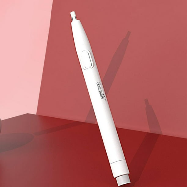 Electric Eraser Pen Battery Operated Automatic Rubber + Refills & Clip