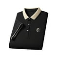 thumbnail image 1 of Camiseta de rugby de manga corta para hombre, cómoda, absorbente del sudor, suave Color Negro M, 1 of 9