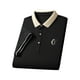 thumbnail image 1 of Camisa de manga corta para hombre, camisas de moda informales con solapa que absorben el sudor, camiseta para hombre XL negro, 1 of 9
