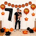 thumbnail image 4 of Globos con números de baloncesto de 40 pulgadas para decoración de fiesta de séptimo cumpleaños, 4 of 6