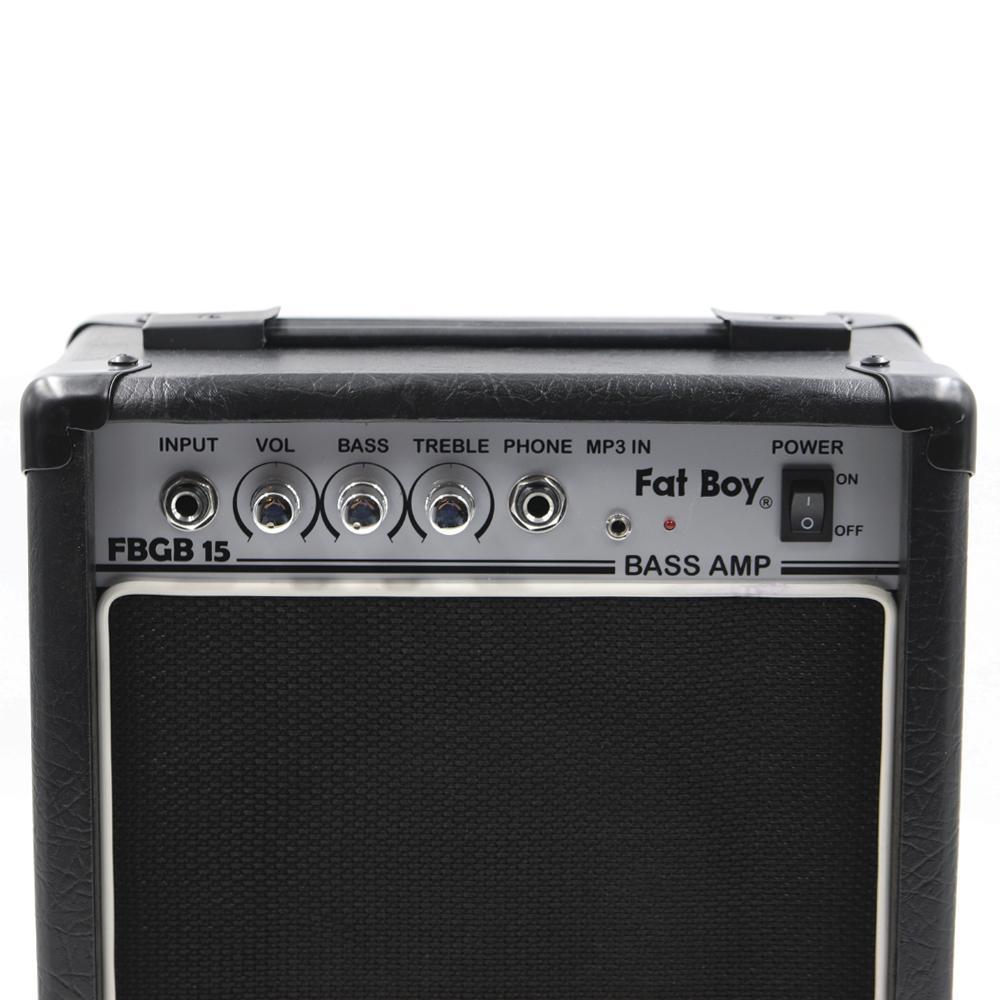 15 Watt Bass Guitar Amplifier Practice Speaker 6.5 Inch Woofer LED