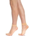 thumbnail image 5 of Women's 10-Pack Sheer Ankle Socks 15 Denier - Nylon Blend No-Slip Everyday Socks, 5 of 5
