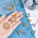 thumbnail image 3 of 16 Sets 8 Styles Brass Spring Ring Clasps Platinum & Golden 8.5~14.5x4~6mm Hole: 2~2.5mm Inner Diameter: 3~4mm 2 sets/style, 3 of 6