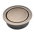 thumbnail image 2 of Tirador redondo empotrado, invisible y multiusos para puertas correderas de camas tatami. Bronce verde, 2 of 9