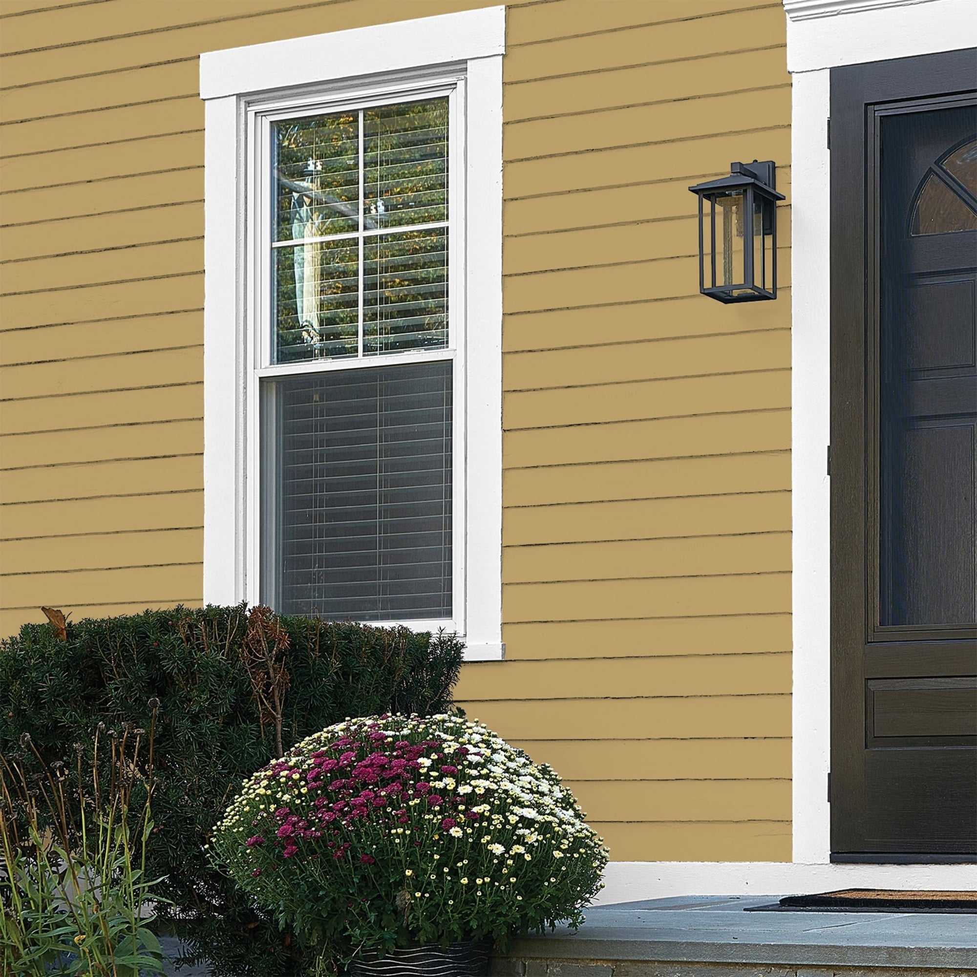 Glidden One Coat Buffalo Hide / Yellow Flat Exterior Paint with Primer, 1 Gallon