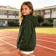 thumbnail image 4 of happyYEE Kids Full Zip up Hoodie, Fleece Hooded Sweatshirt Jacket with Pockets, Oversized Long Sleeve Zipper Hooded Outerwear for Boys Girls,5-6 Years, 4 of 9