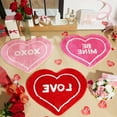 thumbnail image 7 of Carpet,Valentine's Day Heart Shaped Carpet Valentine's Day Bathroom Decoration Non Slip Bathroom Mat Red Bathroom Decoration Heart Rug Washable Heart Shaped Floor & Door Mat Welcome, 7 of 7