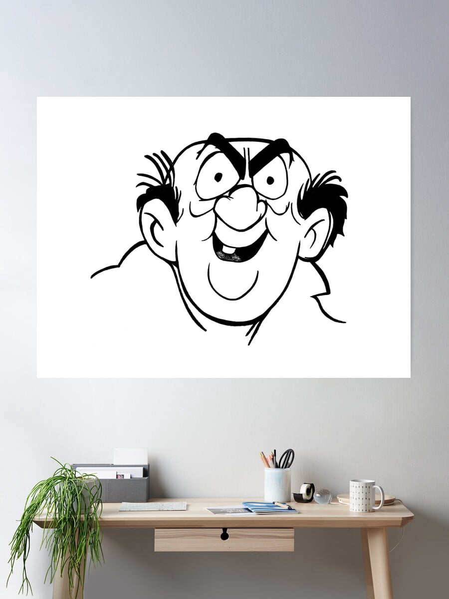 Gargamel - The Wizard Poster Wall Art, Modern Wall Decor For