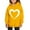 Yellow2, variant on KyCheLot Hoodies for Girls Casual School Wear Pullover Long Sleeve Cute Sweatshirts with Pocket 3-14 Years