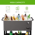 thumbnail image 3 of Best Choice Products Chariot Réfrigérant Roulant en Acier pour l'Extérieur de 80 Pintes pour Cuisiner, 3 of 7