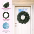 thumbnail image 3 of Bringstar Pre-Lit Christmas Wreath, 24 inch Artificial Holiday Garland with 50 LED Lights, 3 of 7