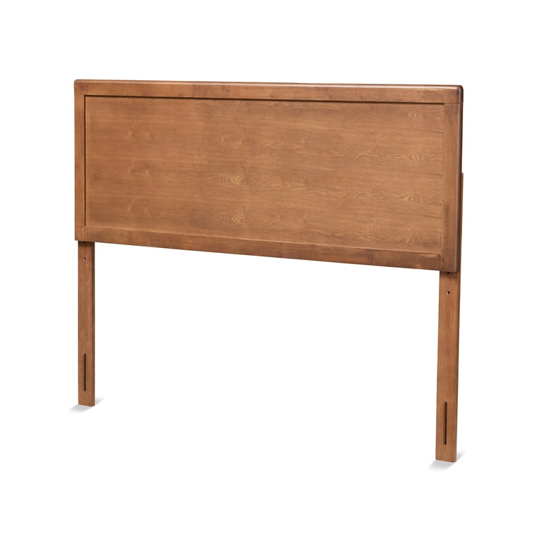 Baxton Studio Harena Queen Size Headboard - Ash Walnut Finished Wood Slat Design, Modern Headboard