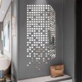 thumbnail image 5 of 100pcs 2/3/4cm 3D Square Mirror Wall Stickers Self-adhesive Acrylic Mosaic Mirror Surface Tile DIY Wall Decals Room Home Decor, 5 of 10