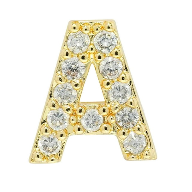 serony Simple Design Letter Rhinestone Earring Party Hiking Portable Stud Earrings Photo Shooting Ear Decor Jewellery A