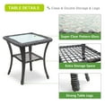 thumbnail image 5 of ATR ART TO REAL Outdoor Rocking Rattan Furniture Set with Wicker Rocker Chairs and Side Table, Red, 5 of 9