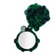 thumbnail image 1 of Espejo de maquillaje en forma de caricatura para mujeres de Unique Bargains, ideal para salón de belleza, viajes y vacaciones, espejo de vidrio de acetato verde, 1 of 3