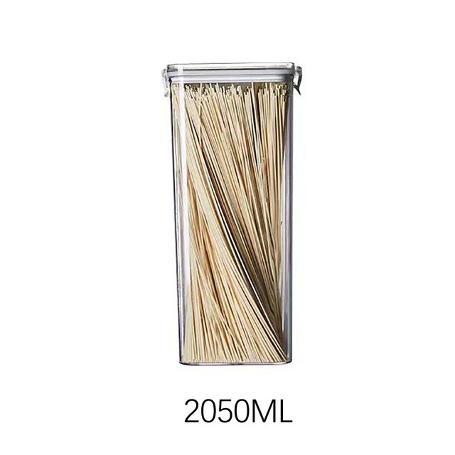 Black Friday TIMIFIS Organization And Storage Kitchen Organization Miscellaneous Grains Barley Noodle Storage Jar Nut Candy Dry Storage Jar Square Transparent Buckle Dry Storage Jar