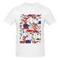 thumbnail image 4 of Bingfone Colorful Mushrooms (2) Men'S Loose Fit Short-Sleeve Pocket T-Shirt, 4 of 7