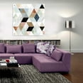 thumbnail image 6 of Epic Art 'Watercolor Mosaic I' by Victoria Borges, Acrylic Glass Wall Art, 36"x36", 6 of 7