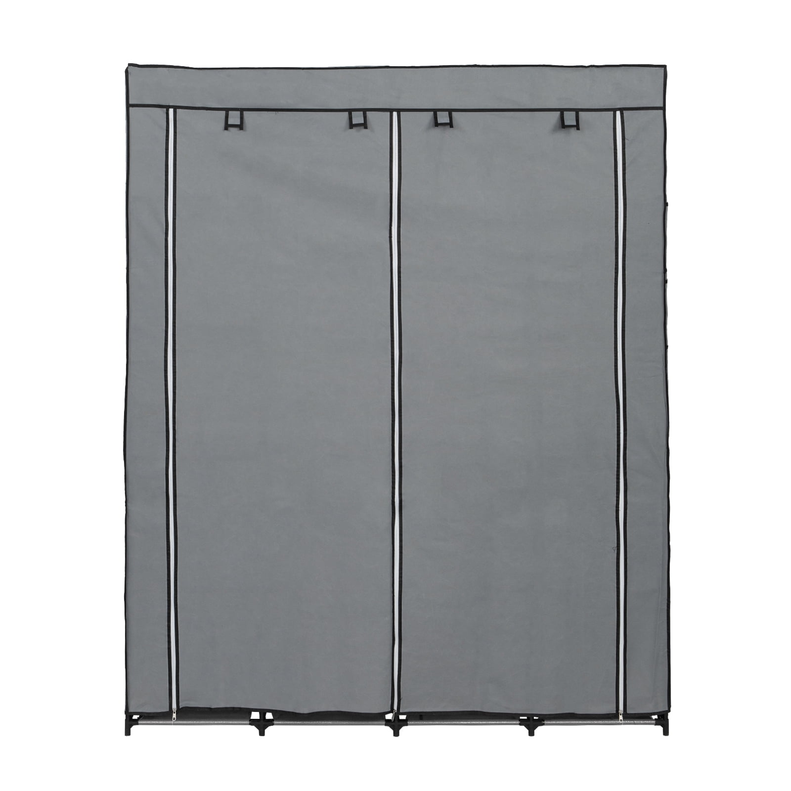 Private Jungle Portable Organizer Storage, Wardrobe Closet with Non-Woven Fabric 14 Shelves with Side Pockets,Gray Private Jungle Portable Organizer Storage, Wardrobe Closet with Non-Woven Fabric 14 Shelves with Side Pockets,Gray