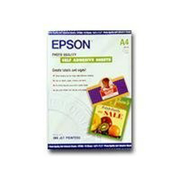Epson Photo Quality - Self-adhesive - A4 (8.25 in x 11.7 in) - 167 G/M - 10 pcs. sheets - pour l'Expression Premium XP-900; SureColor P800; WorkForce ET-16500, WF-2930