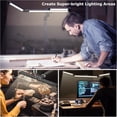 thumbnail image 4 of LED Desk Lamp with Clamp, Architect Desk Lamp for Home Office with Remote, 24W Ultra-Bright Desk Light with Stepless Dimming and Stepless Color Temp, Memory Function for Study and Workbench, 4 of 5