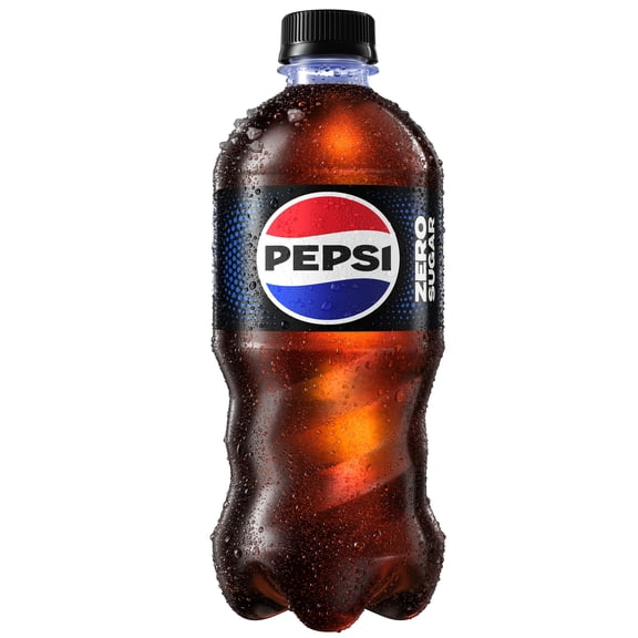 Pepsi Cola Zero Sugar Soda Pop, 20 fl oz, Bottle