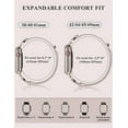 thumbnail image 4 of TOYOUTHS Stainless Steel Magnetic Loop Compatible with Apple Watch Band 38mm 40mm 41mm 42mm 44mm 45mm 46mm 49mm Metal Mesh D-shaped Clasp Strap for iWatch SE Series 10/9/8/7/6/5/4/3/2/1/Ultra(1/2), 4 of 7