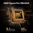 thumbnail image 3 of LTC Mini PC AI Ryzen 7 8845HS Radeon 780M 16GB DDR5 1TB PCIe 4.0 SSD Windows OS, 3 of 5