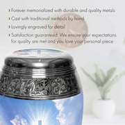 Heavenly Cross Urns for Cremation Ashes Large Urn XL or Small Keepsake Urns for Adult Cremation Ashes & Urns for Human Ashes for Home or Burial Cremation Urns