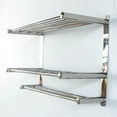 thumbnail image 6 of 24 Inch Bathroom Shelf 3-Tier Wall Mounting Rack with Towel Bars,Bath Towel Bar,Hotel Towel Rack,Stainless Steel Wall Mounting Rack,Bath Towel Bar, 6 of 8