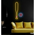 thumbnail image 2 of Handmadetneonsign Baseball bat neon sign, baseball bat led neon light, custom baseball decor led sign, Wall Décor, 2 of 5