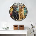 thumbnail image 3 of WOBOGO Hawaii Beach Dog Acrylic Wall Clock Battery Operated 9.5in Silent No Tick Bedroom Living Room Office Classroom Decoration, 3 of 10