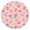 Pioneer Flower Floral-2, variant on Pioneer Flower Floral Print Pattern Round Fitted Tablecloth with Elastic Edge, Waterproof Dining Table Cover for Indoor Outdoor Camping and Daily Use