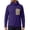 Purple sweatshirt for men #4, variant on Men's Ribbed Knit Hooded Tops Pullover Cowl Funnel Collar Thermal Sweatshirt Long Sleeve Loose Fit Solid Warm Pullover Tops Outdoor Hiking Single Zippered Chest Patch Pocket Army Green,L