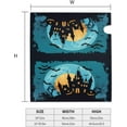 thumbnail image 2 of Mailbox Cover Happy Halloween Funny Scary Halloween Starry Night Haunted House Spooky Pumpkins Bats Full Moon Letter Box Cover Magnetic Mail Wraps Post Garden Decorations 25.5x21 in, 2 of 6