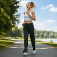thumbnail image 3 of WQD Womens Yoga Sweatpants Joggers Wide Leg High Waisted Lounge Pants Comfy Workout Loose Pants with Pockets, 3 of 9
