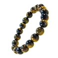 thumbnail image 2 of Fashion Jewelry Men Women Round Tiger Eye Gemstone Bracelet - Great for Good Luck and Protection  - 8" 91152, 2 of 2