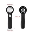 thumbnail image 3 of Magnifying Glass 60X Eye Loupe Magnifying Lens Magnifier Multifunction USB Rechargeable Magnifier Silver, 3 of 5