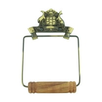 Renovators Supply Toilet Paper Holder Wall Mount Antique Brass Victorian Hands Tissue Holder for Bathroom