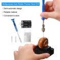 thumbnail image 3 of AMERTEER Micro Twist Drill Bits Pin Vise Multipurpose Precise Manual Tool Kit Non-slip Design Semi-automatic Spiral Hand Resin Keychain, 3 of 7