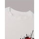 thumbnail image 4 of Camiseta de hombre 100 % algodón con estampado gráfico de rosas, informal, de manga corta y cuello redondo, para verano y actividades al aire libre., 4 of 6