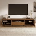 thumbnail image 4 of 78.74" Mid Century Modern TV Stand, TV Console, Media Entertainment Center with Storage, Fits 75–85 Inch TVs for Living Room & Bedroom, Walnut, 4 of 7