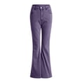 thumbnail image 5 of Yindaity Women's Jeans Wide Leg Jeans for Women High Waisted Straight Leg Stretchy Cropped Denim Pants with Pockets Jean (Purple,XXL), 5 of 7