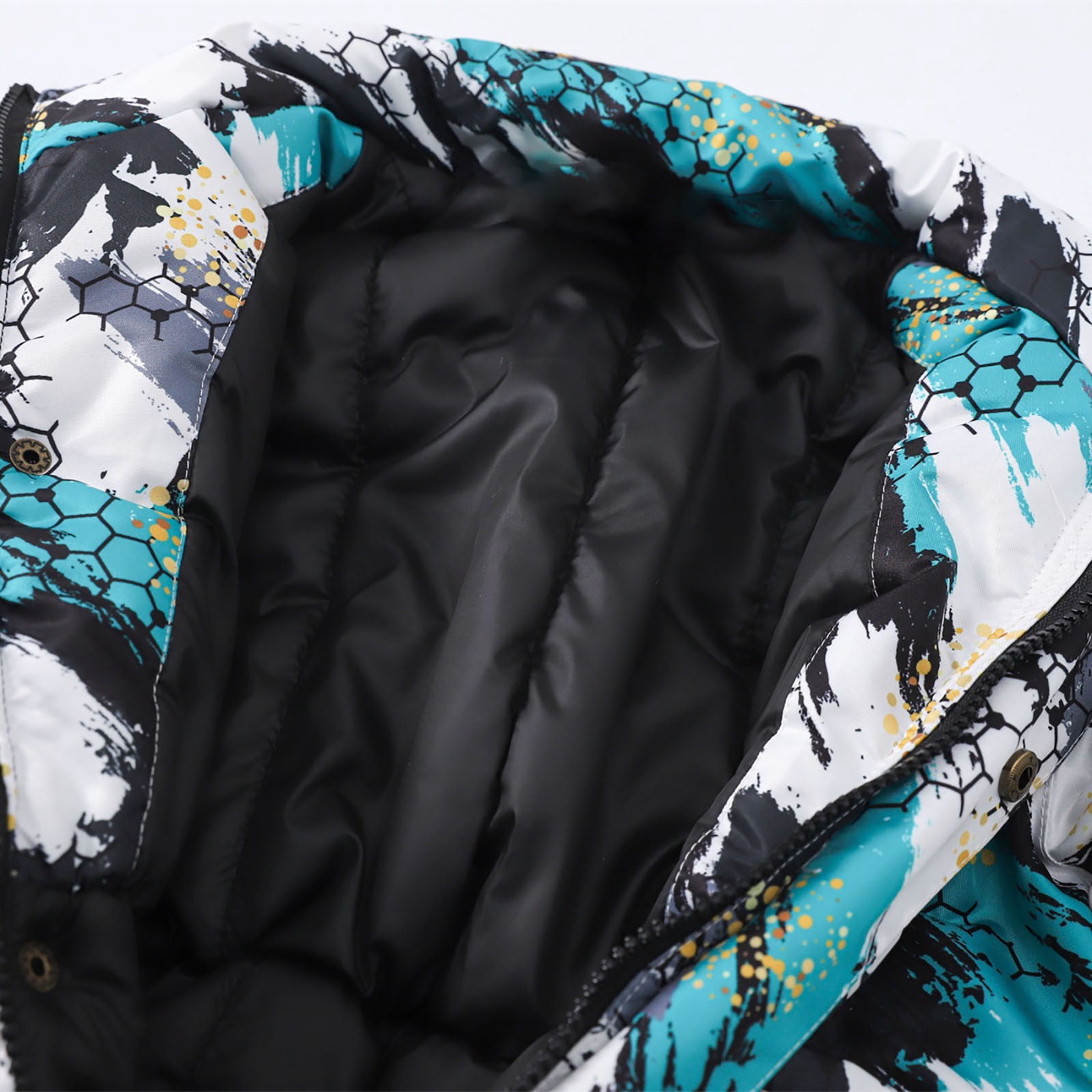 Toddler Winter Jumpsuit Boys Girls Cute Down Coat Puffer Hooded Snowsuit Romper Baby Warm Long Sleeve Onesies, Black, 6 Years